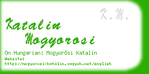 katalin mogyorosi business card